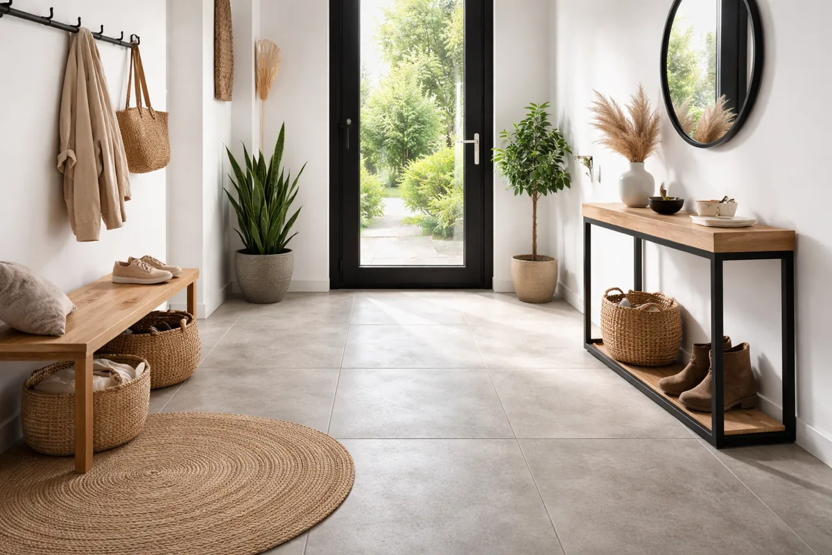 Comment choisir le bon revêtement de sol pour une entrée en béton