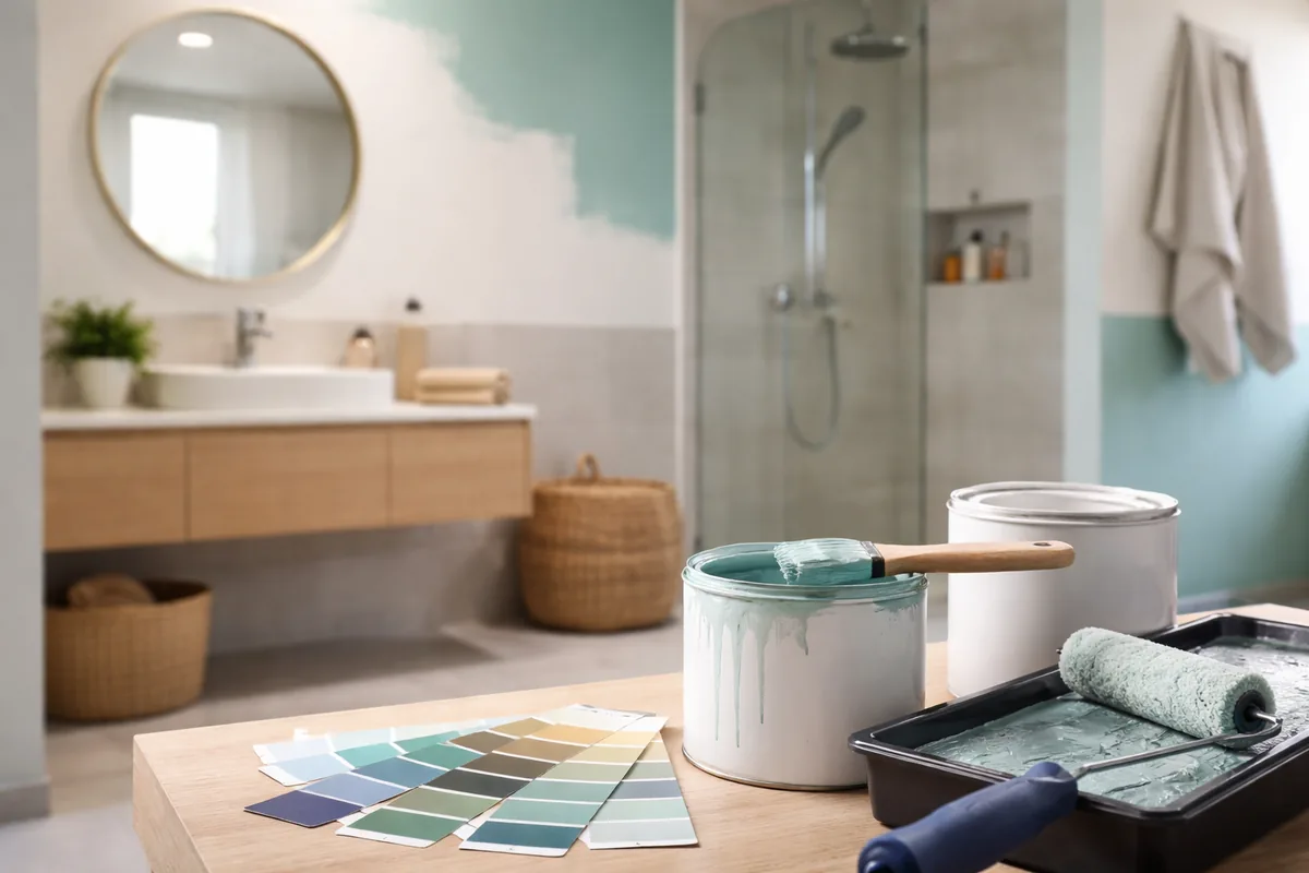 Quel type de peinture choisir pour une salle de bain humide