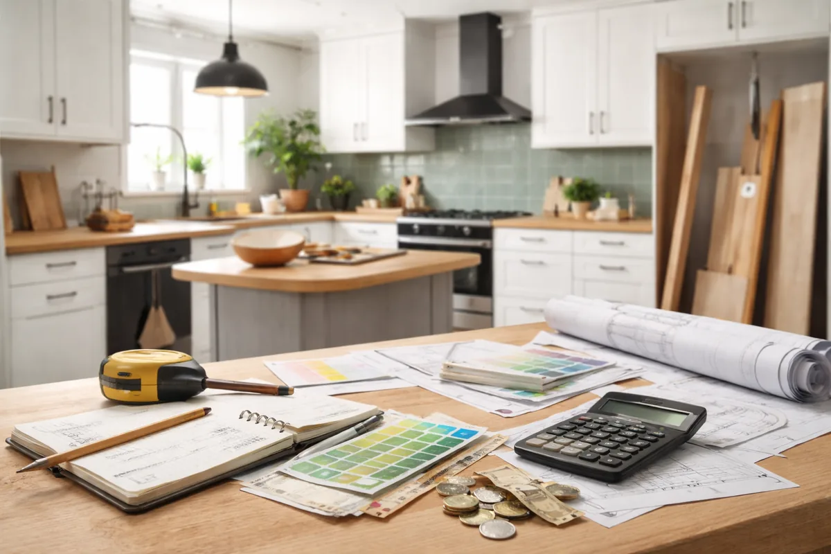 Comment calculer le budget pour rénover une cuisine de 15 m²