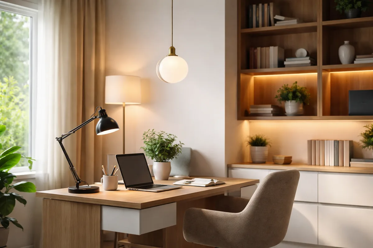 Comment choisir le type d'éclairage approprié pour un espace de travail à domicile